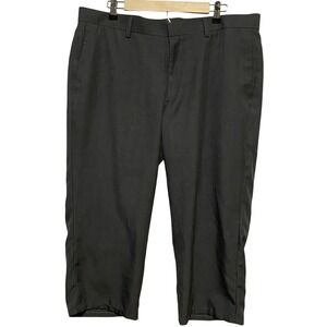 John Henry Pants Dark Gray Chino Pleated Front Casual Office‎ Work